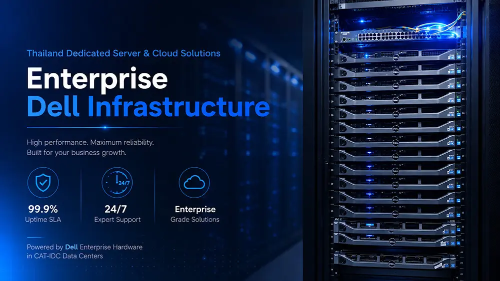 Dell Server Rack at CAT-NT Airport Zone Thailand